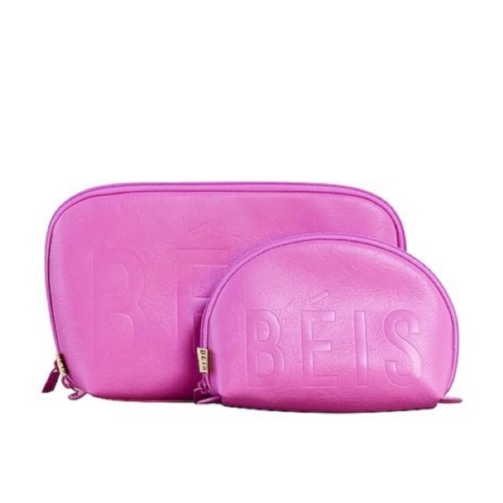 Beis Cosmetic Pouch set in Berry